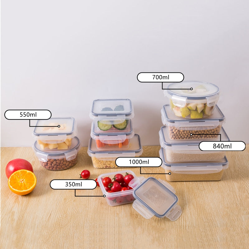 Boites de rangement - Alimentaires hermétiques avec couvercle