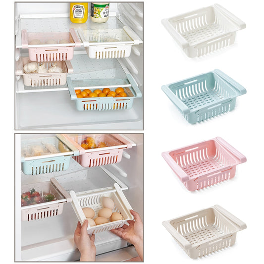 Boite de rangement frigo - Panier suspendu rétractable