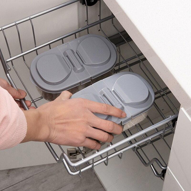Boites de rangement frigo - 2 compartiments avec couvercle