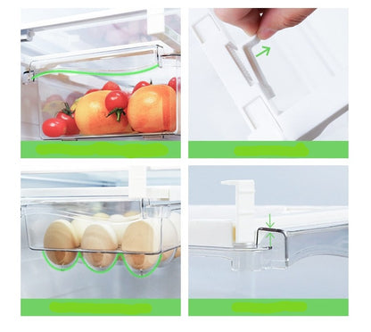 Boite de rangement frigo - suspendue et coulissante.